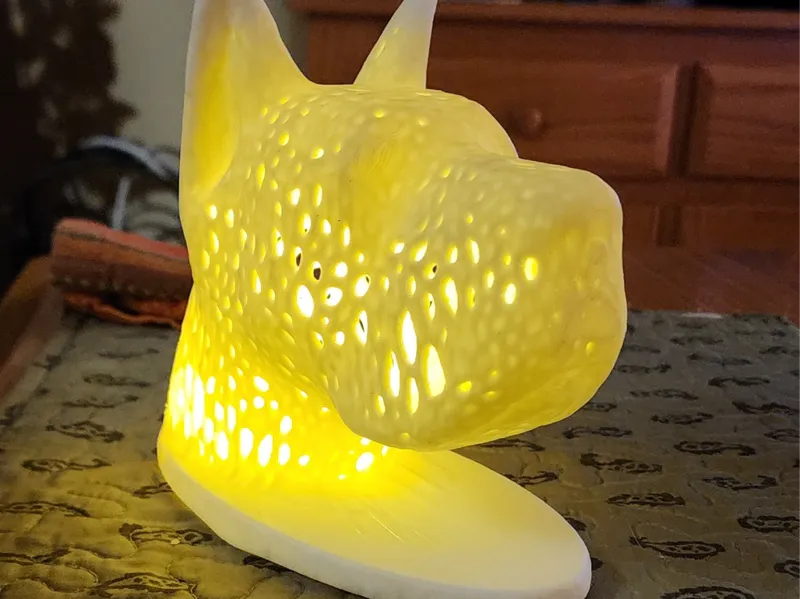 Great Dane Tea Light Voronoi