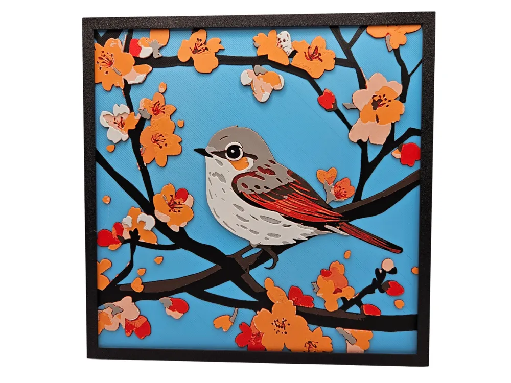 Bird in Blossoms