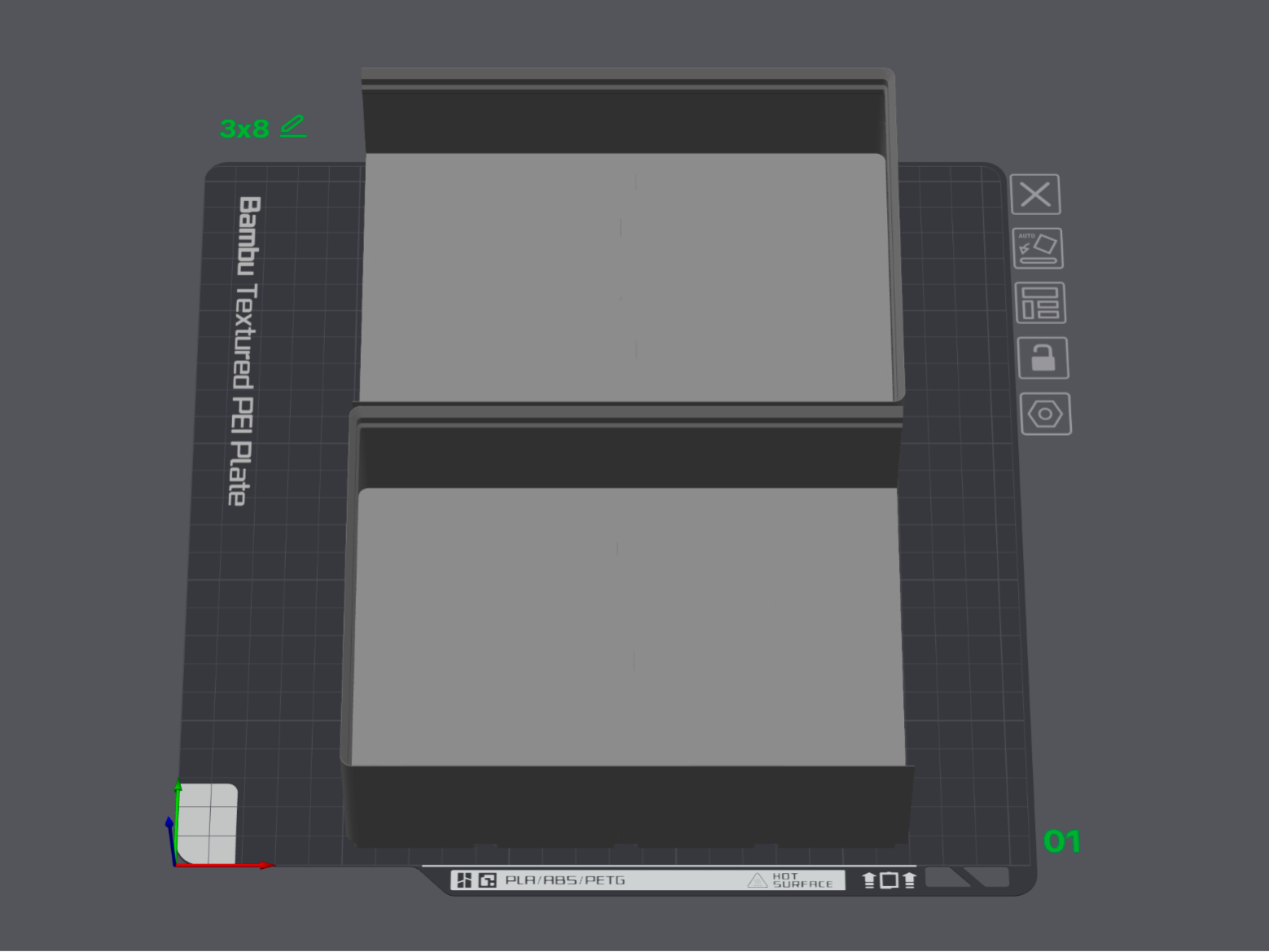 3x8 Gridfinity Bin