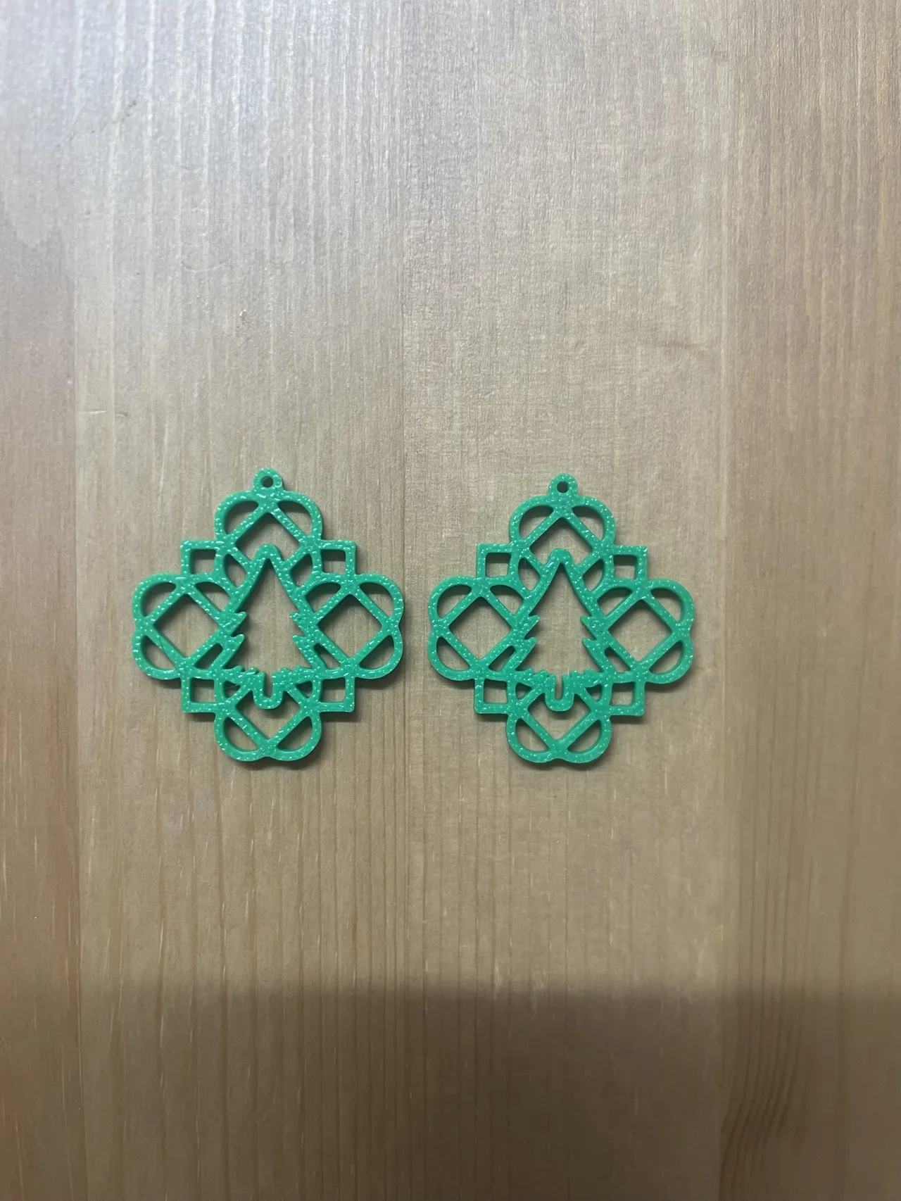 Christmas Tree Earrings view 2