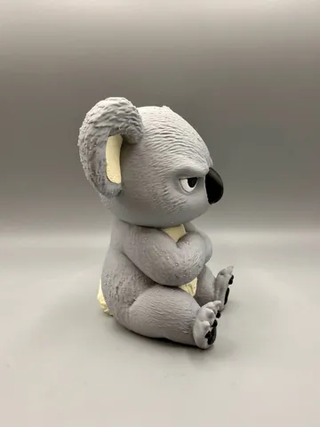 Modelo para impresión 3D: Grumpy Koala — vista de referencia 4