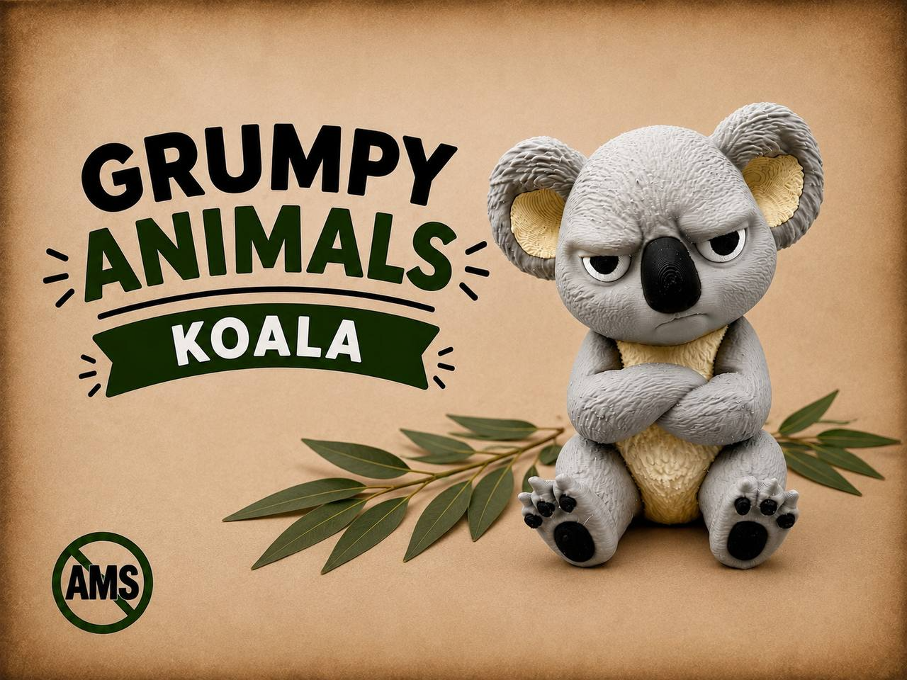 Grumpy Koala 3D model
