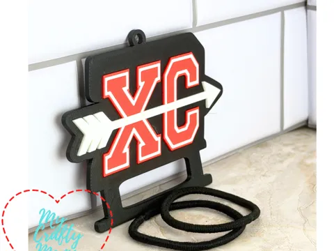 Accesorio para sujetar ligas de cabello: Cross Country Hair Tie keychain XC — referencia de MakerWorld