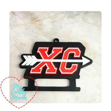 Accesorio para sujetar ligas de cabello: Cross Country Hair Tie keychain XC — vista de referencia 5
