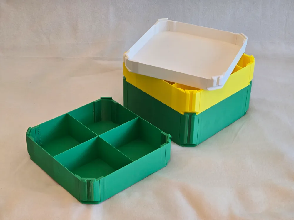 Sorting Box Sample Roto-Tray - Stackable Sorting Boxes - Free 3D Print Model - MakerWorld