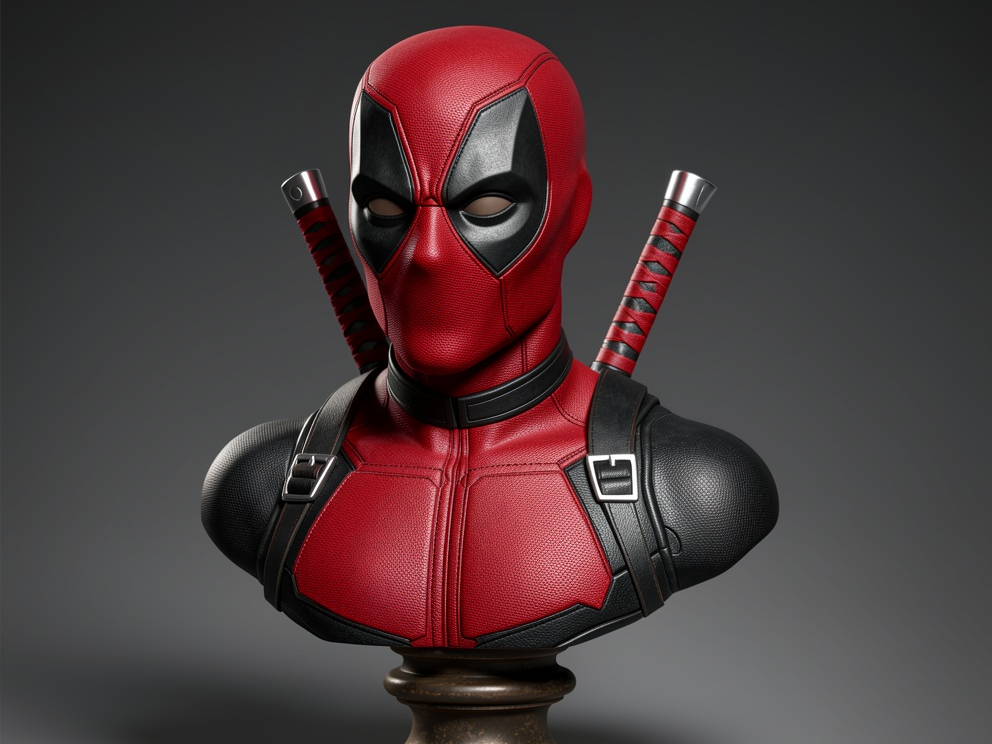 Highly Detailed Deadpool Bust / Statue