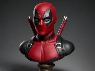 Highly Detailed Deadpool Bust / Statue