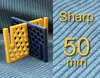 50mm high, Sharp corners, 0.2mm layer, 6 walls, 20% infill