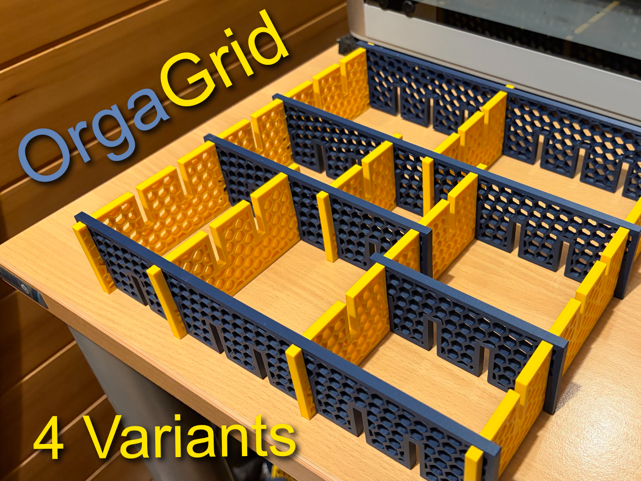 OrgaGrid - Flexibler Schubladen-/Regal-Organizer