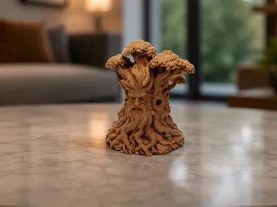 Mushroom Forest Guardian "Rootbeard" as Tree Spirit