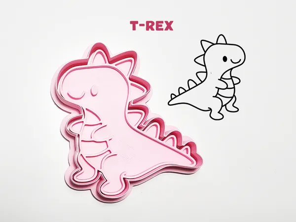 Emporte-pièce et tampon T-Rex