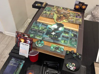 DIY Folding Board Game Table Accessories