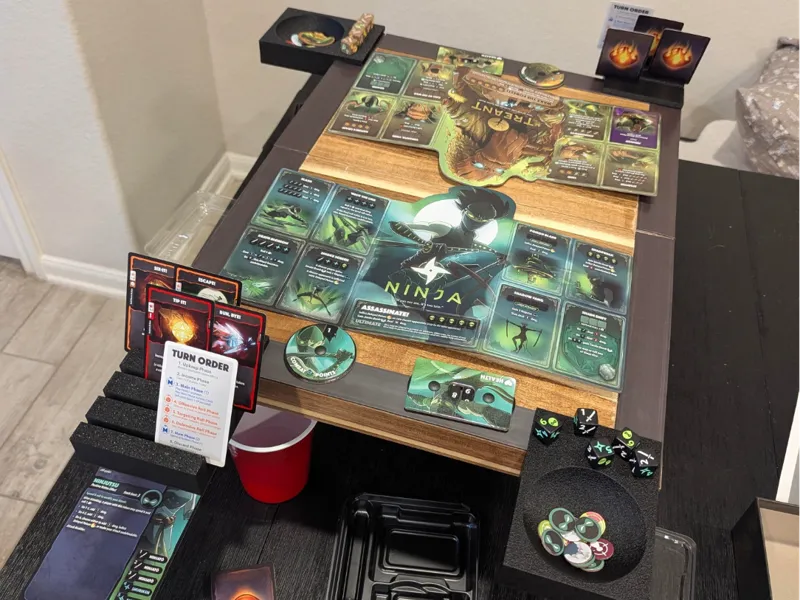 DIY Folding Board Game Table Accessories