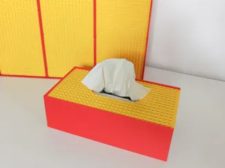 Vintage brick tissue box