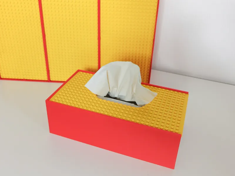 Vintage brick tissue box