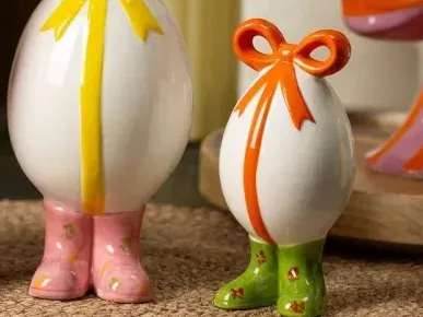 Easter Egg with Bow & Boots