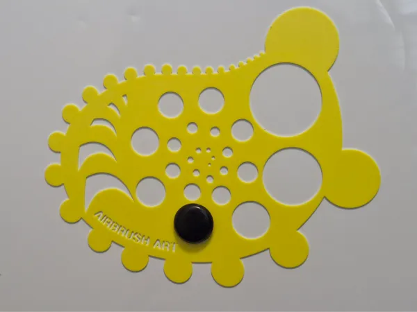 Pochoir cercles pour aérographe
