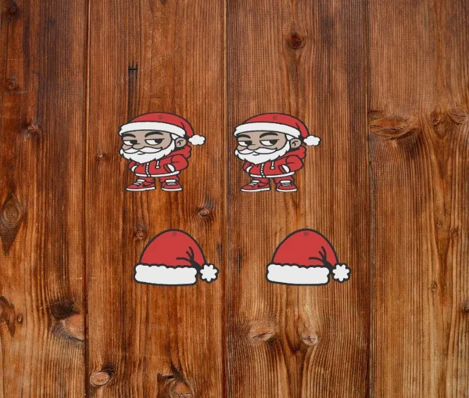 Urban Santa Earrings view 2