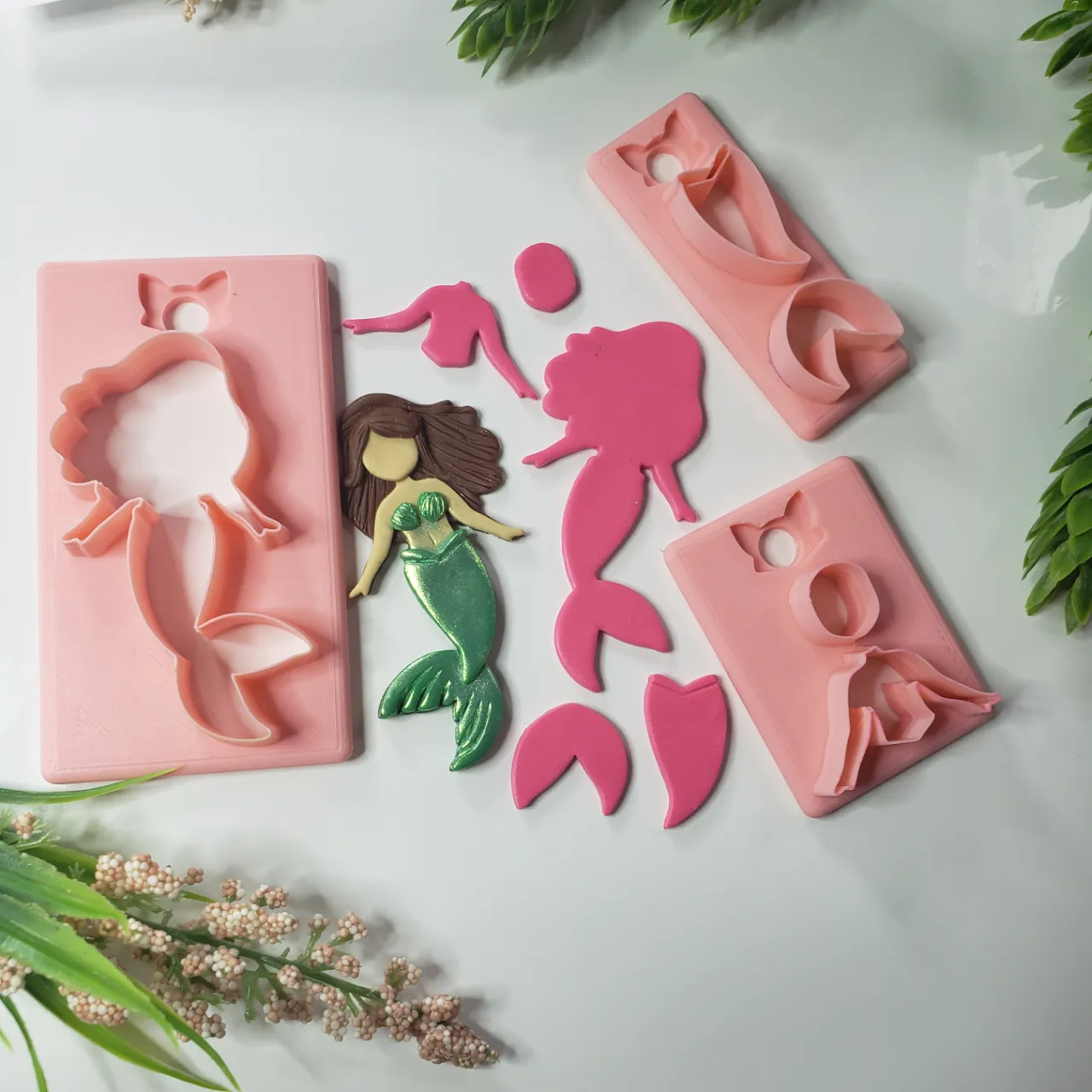 Make a Mermaid Polymer Clay Earring Cutter Set view 2