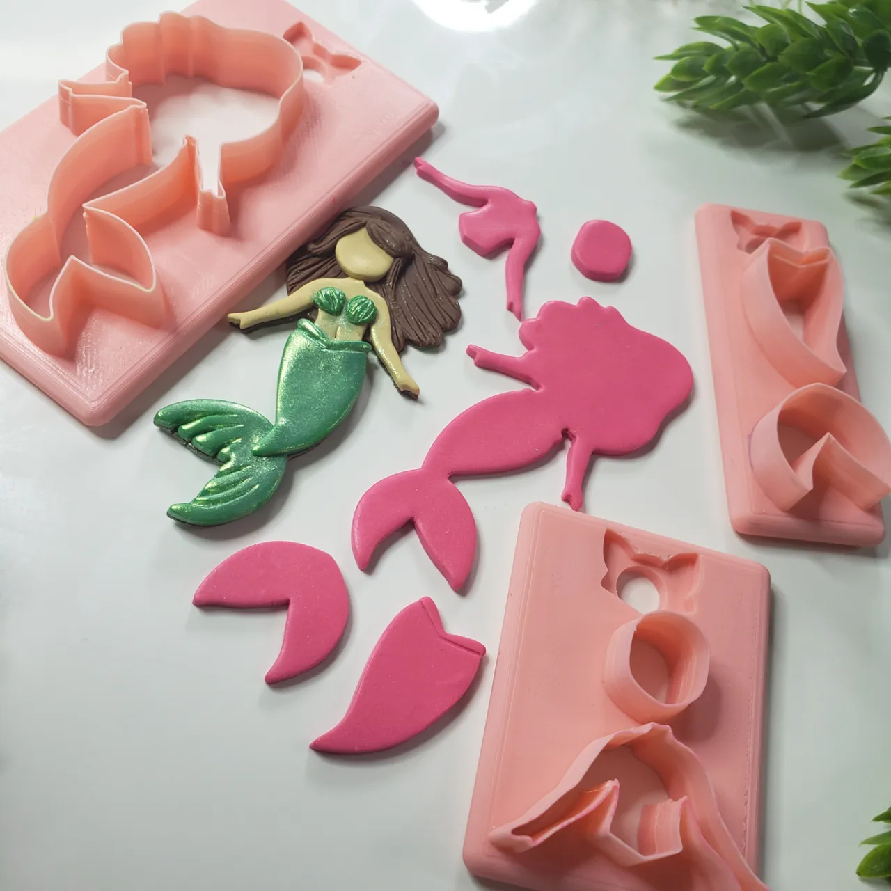 Make a Mermaid Polymer Clay Earring Cutter Set view 4