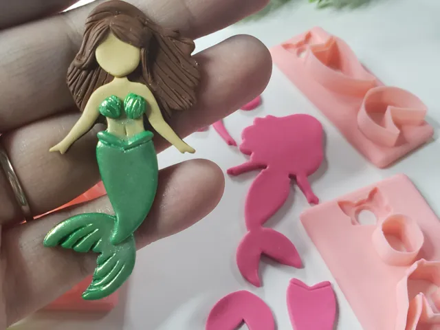 Make a Mermaid Polymer Clay Earring Cutter Set