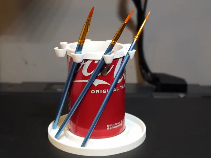 Pop Art Station – Can Paint Water & Brush Holder