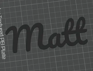 Nameplate - Matt