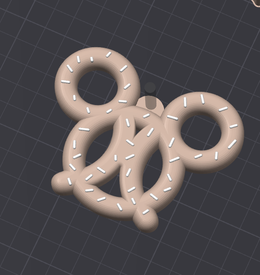 Miniatura 2 do modelo 3D Mickey Pretzel Magnet