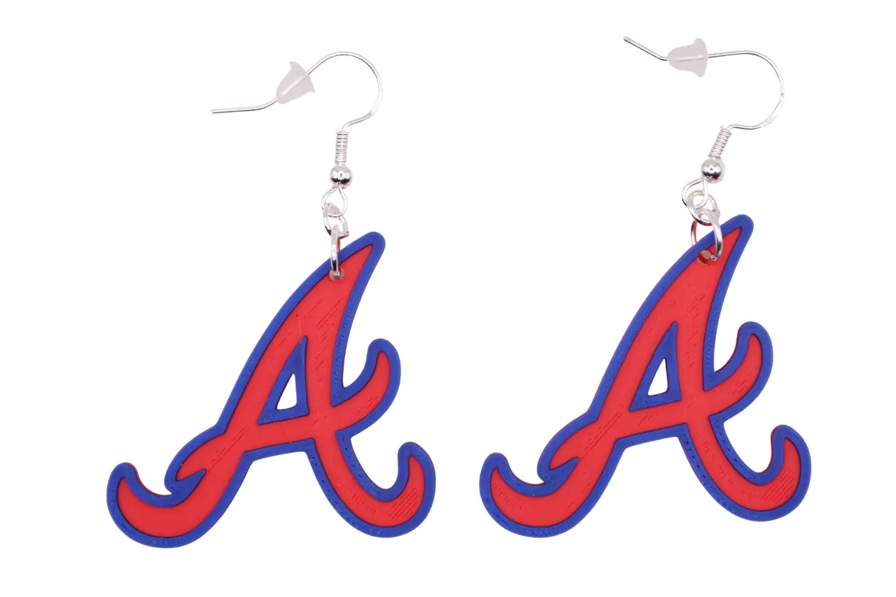 Atlanta Braves Earrings view 3