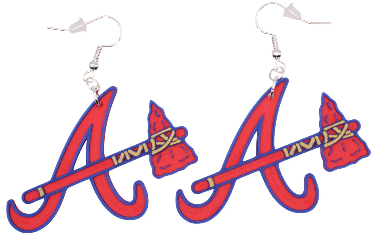 Atlanta Braves Earrings view 2