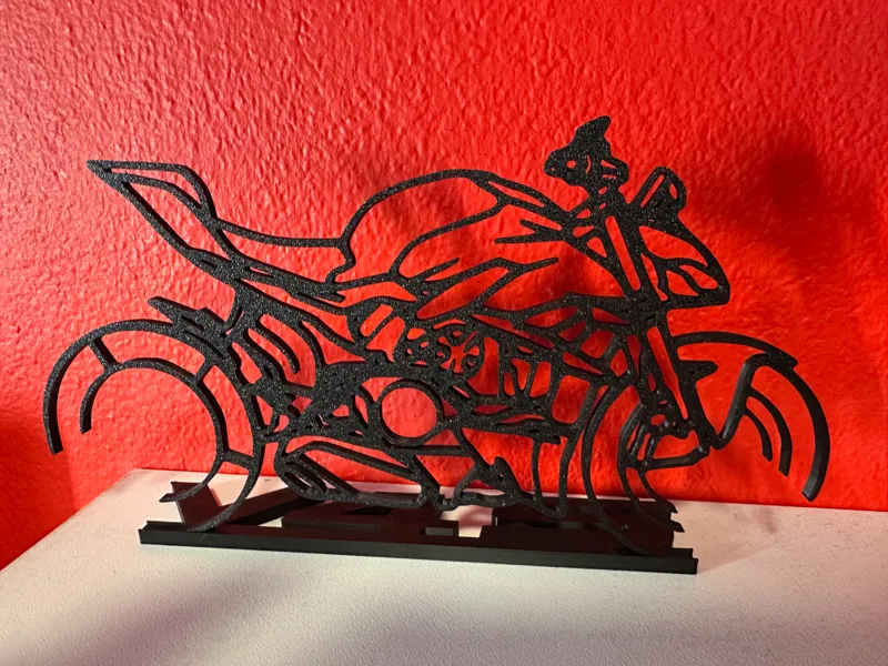 Ducati Streetfighter v4S Silhouette with base