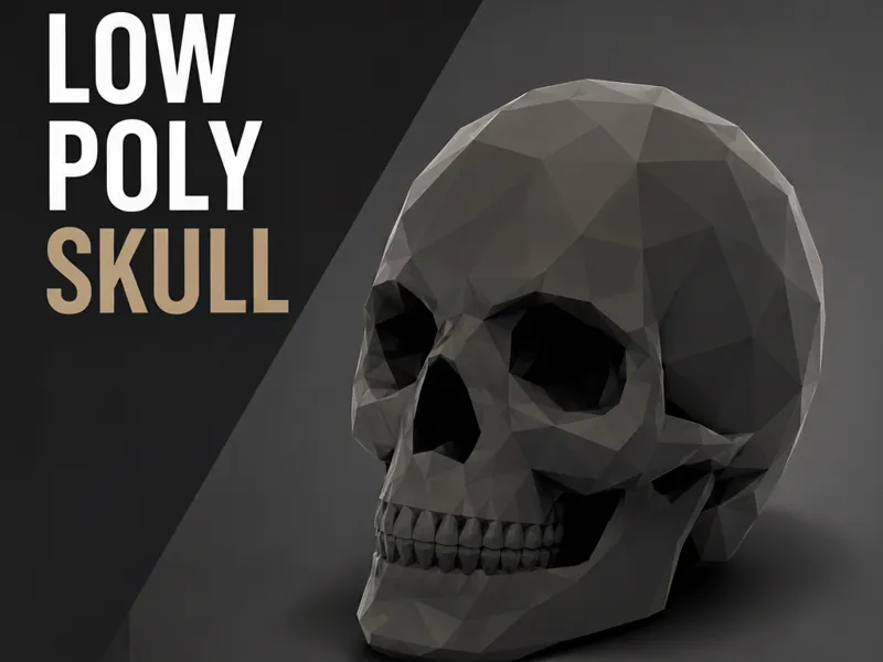 Low Poly Skull