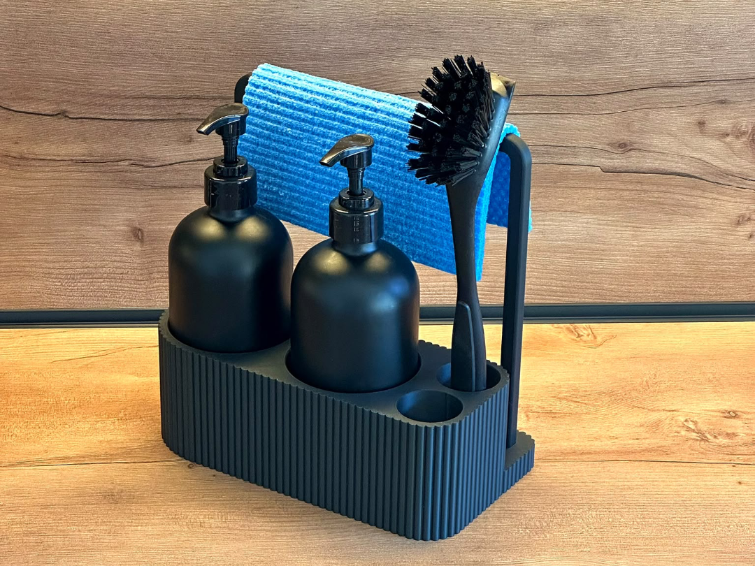 Modern Sink Organizer Ribbed - 3D printed Other House Models, in stock in India