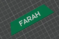 The name Farah in Arabic - Base