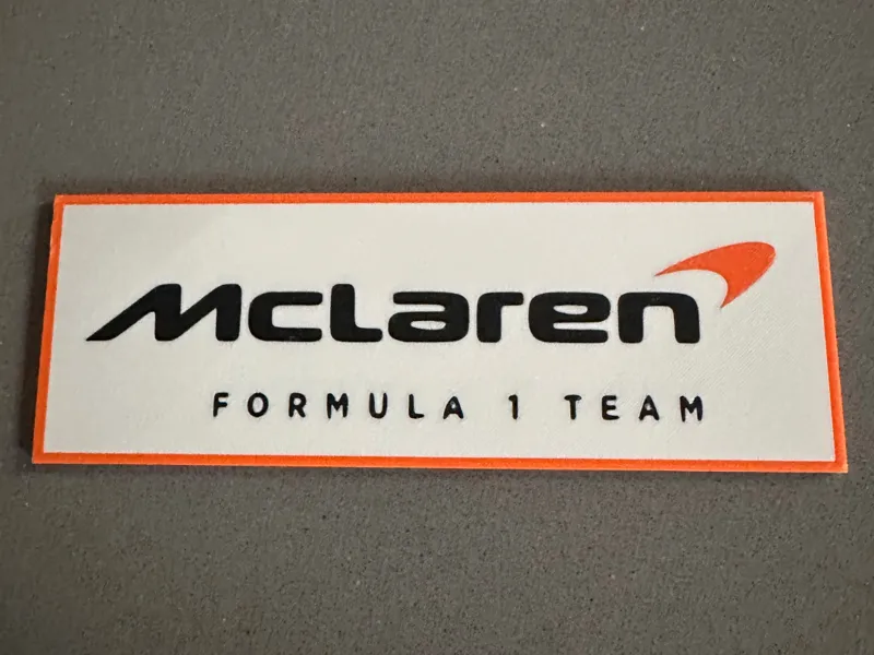 McLaren F1 Team Logo Plate