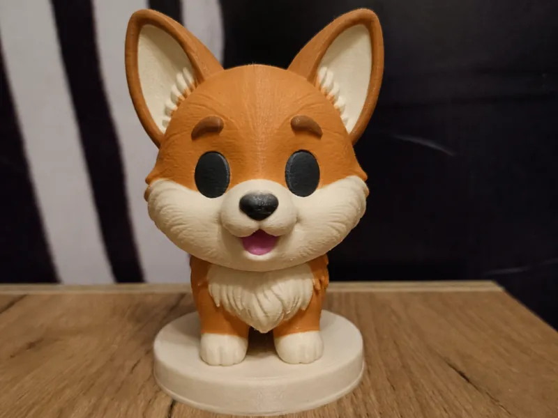 Cute Corgi Figurine – FDM Friendly