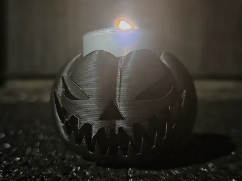 Halloween Pumpkin Candle