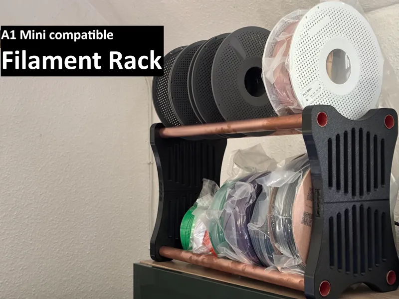 Filament Rack (A1 Mini Compatible)