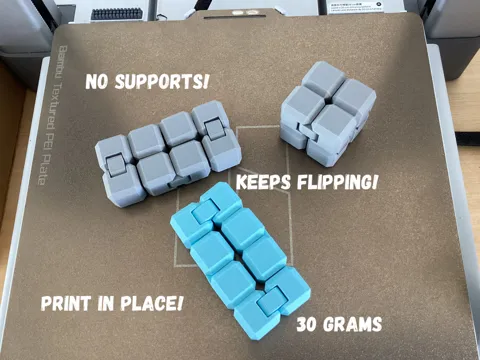 Objeto manipulable: Infinity Cube Fidget — referencia de MakerWorld