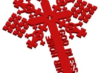 Cross - God Bless Our Home