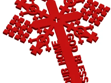 Cross - God Bless Our Home 