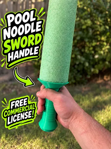 Letrero o emblema decorativo: Pool Noodle Sword Handle — vista de referencia 2