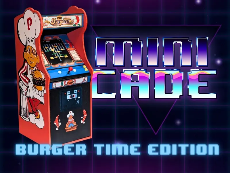 MiniCade Arcade Machine Cabinet - BurgerTime Model