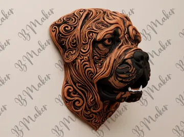 Cuadro decorativo en 3D: Moloso - Wall art — vista de referencia 3
