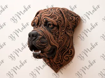 Cuadro decorativo en 3D: Moloso - Wall art — vista de referencia 4