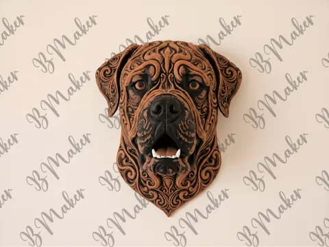Cuadro decorativo en 3D: Moloso - Wall art — referencia de MakerWorld