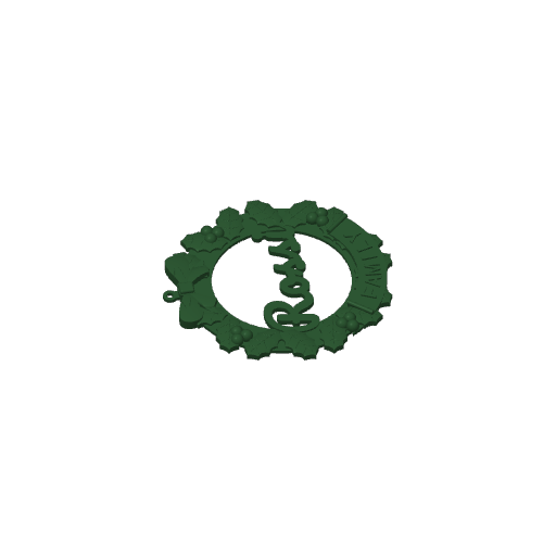 Holly Family Wreath – Customizable Christmas Decor - 1