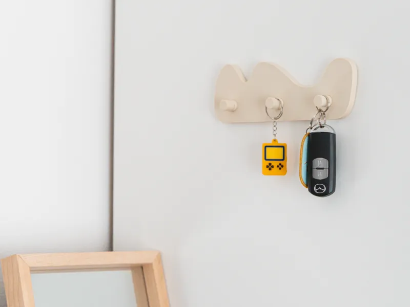 Minimal Wave Magnet Wall Key Hook