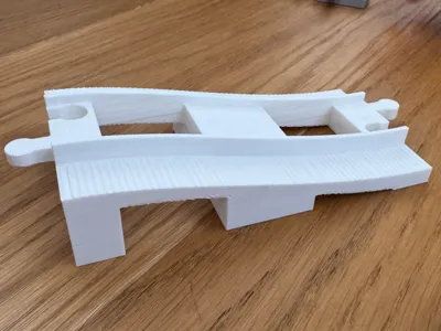 Duplo Compatible Train Rail Ramp