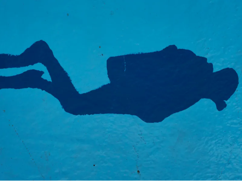 Diver, Treasure Chest, and Island Stencils